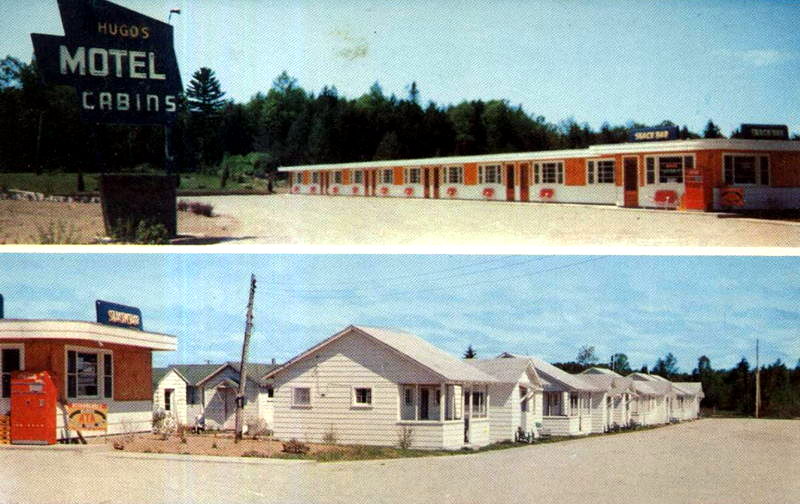 Hugos Motel and Cabins - Old Postcard